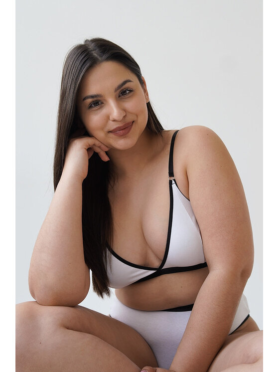 Love and Hate Love and Hate Podprsenka Bralette Jeanne Bílá
