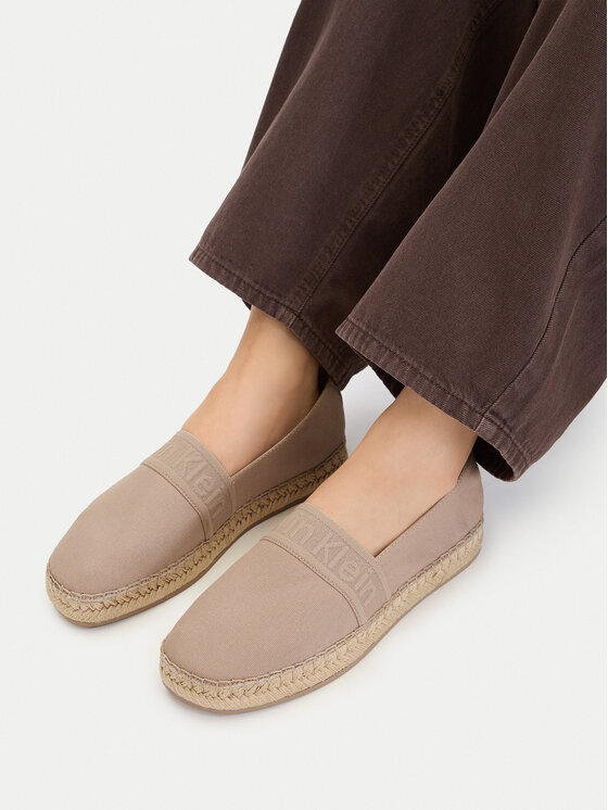 Calvin Klein Espadrile Logo Webbing HW0HW02934 Bej