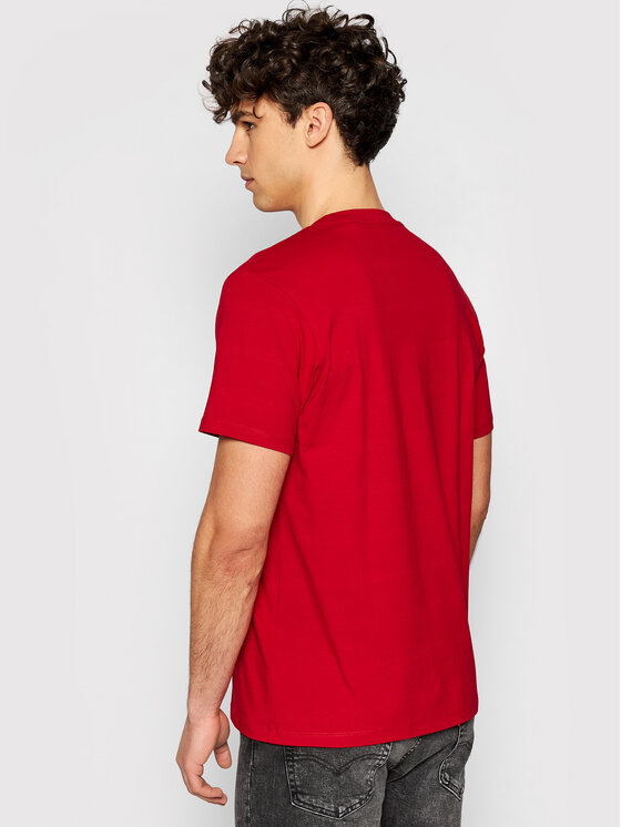 T-shirt M1GI89 K8FQ1 Rosso Regular Fit