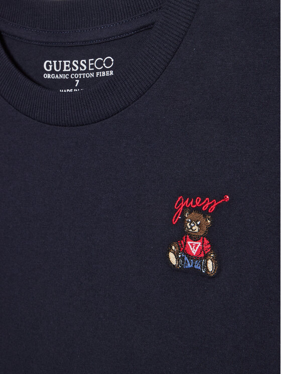 Guess Guess T-krekls L5RI33 I3Z14 Tumši zils Oversize