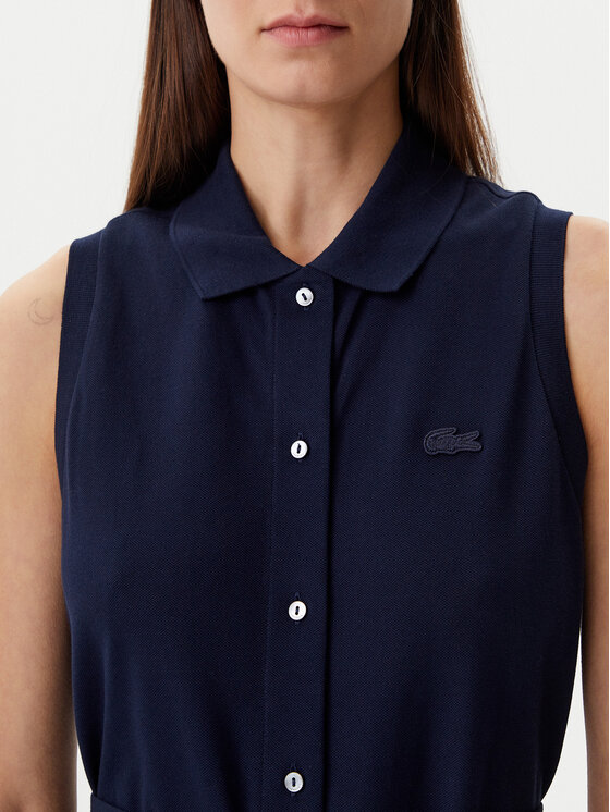 Lacoste Lacoste Sukienka koszulowa EF1107 Granatowy Regular Fit
