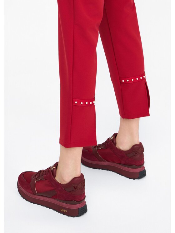 Liu Jo Liu Jo Pantaloni di tessuto TF5264T262091862 Rosso Regular Fit