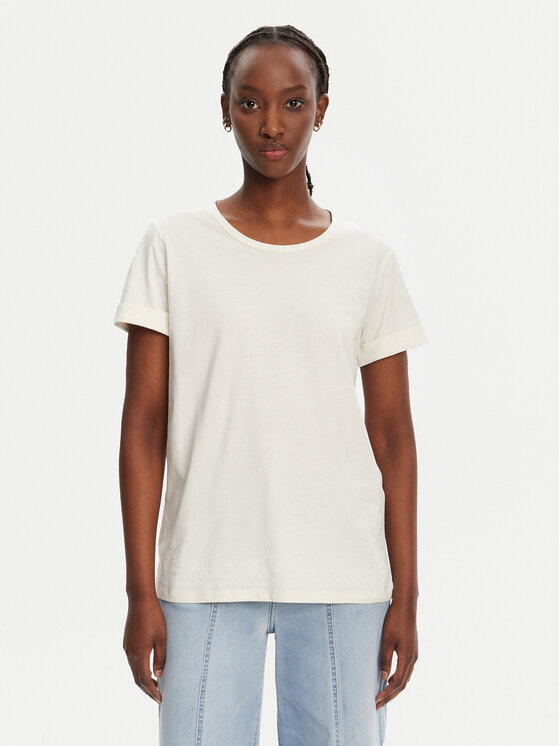 Liu Jo Sport Liu Jo Sport T-Shirt TA5180 JS923 Biały Regular Fit