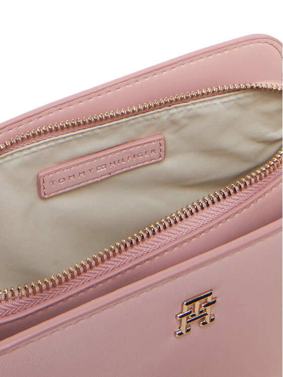 Tommy Hilfiger Tommy Hilfiger Ročna torba Th Logotape Camera Bag AW0AW17229 Roza