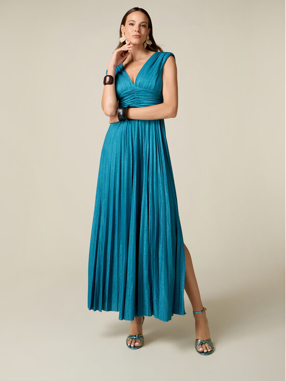 Oltre Oltre Abito da sera 7069J000989N014 Turchese A-Line Fit
