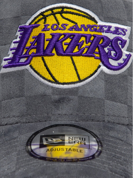 New Era New Era Cepure ar nagu Los Angeles Lakers Tonal Check 60595261 Pelēks