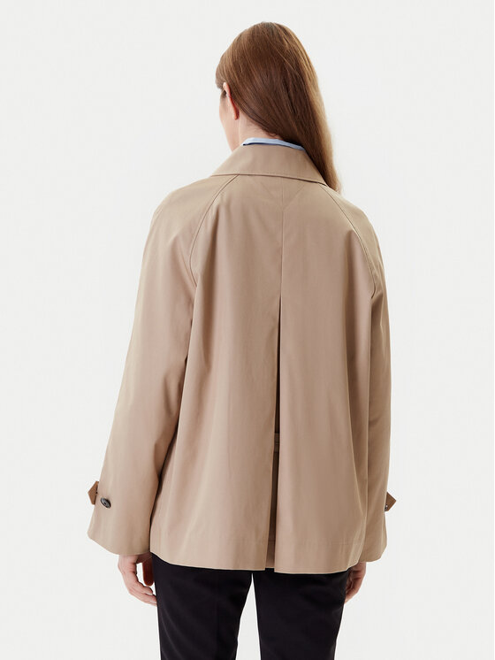 Tommy Hilfiger Tommy Hilfiger Trench WW0WW45618 Bej Regular Fit
