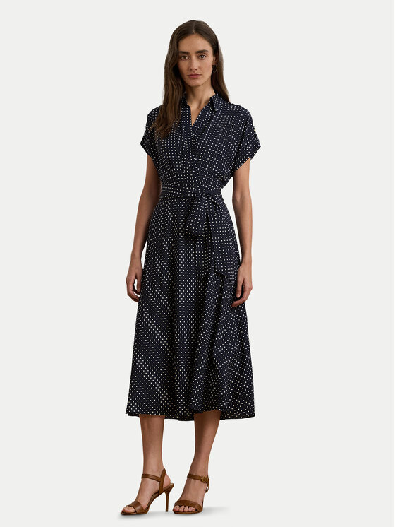 LAUREN RALPH LAUREN Košeľové šaty 250957093001 Tmavomodrá Regular Fit