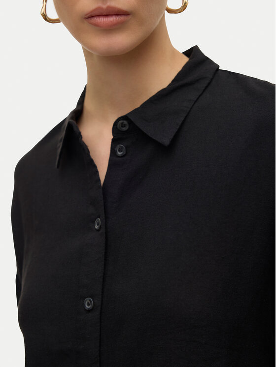 Vero Moda Vero Moda Koszula Linn 10306820 Czarny Relaxed Fit