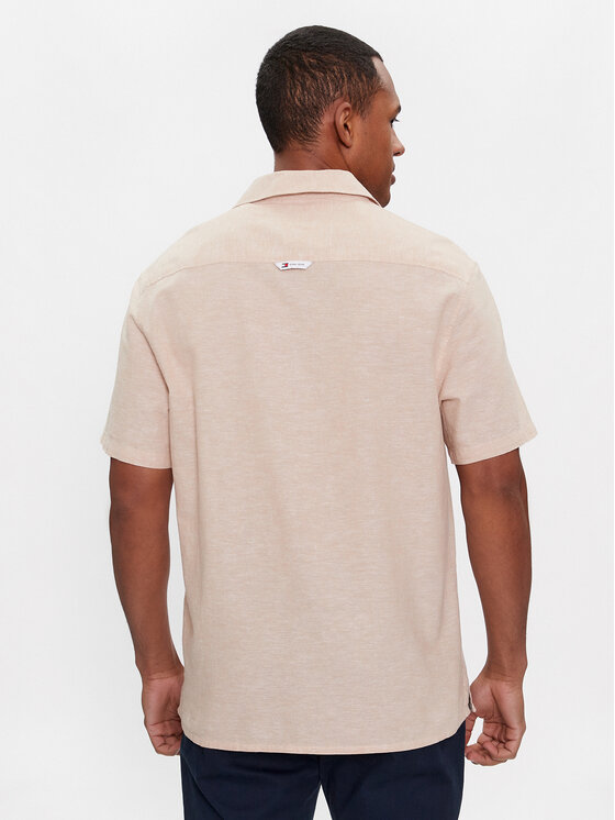 Tommy Jeans Tommy Jeans Koszula Camp DM0DM18963 Beżowy Regular Fit