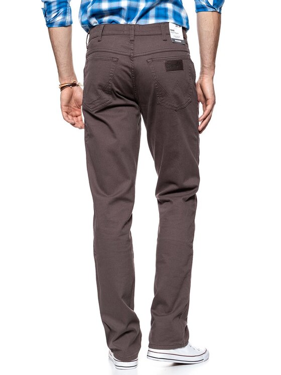 Wrangler Wrangler Pantaloni di tessuto TEXAS Marrone Straight Fit