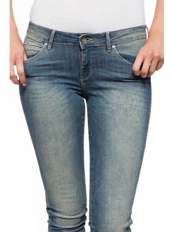 Wrangler Wrangler Jeansy COURTNEY SKINNY Zielony Skinny Fit