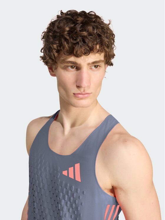 adidas adidas Tank top 168808 Szary Slim Fit
