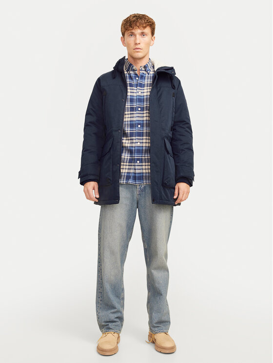 Jack&Jones Jack&Jones Зимно яке Polar 12256995 Син Regular Fit