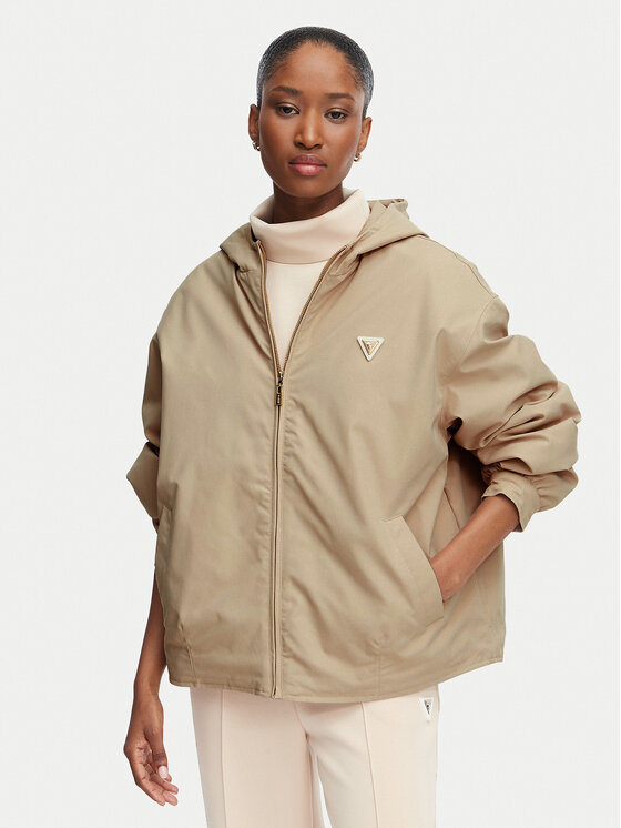 Guess Demisezoninė striukė V6YL11 W2871 Smėlio Regular Fit
