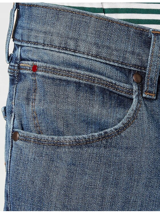 Wrangler Wrangler Jeansy Straight Niebieski Regular Fit