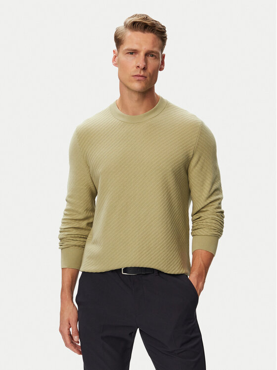 BOSS BOSS Пуловер H-Lofranco 50565565 Каки Regular Fit