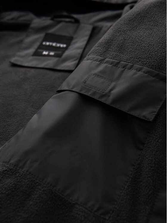 Ombre Ombre Kurtka przejściowa OM-JANP-0194 Niebieski Regular Fit