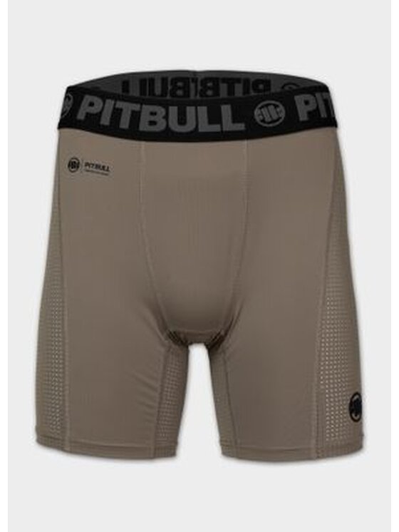 PITBULL PITBULL Szorty sportowe RUNWAY Brązowy