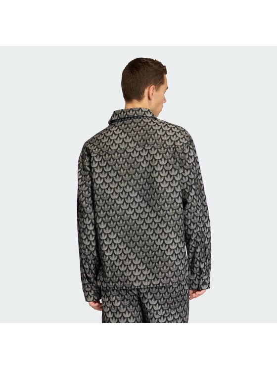 adidas adidas Džinsa krekls Monogram KC6379 Pelēks Loose Fit
