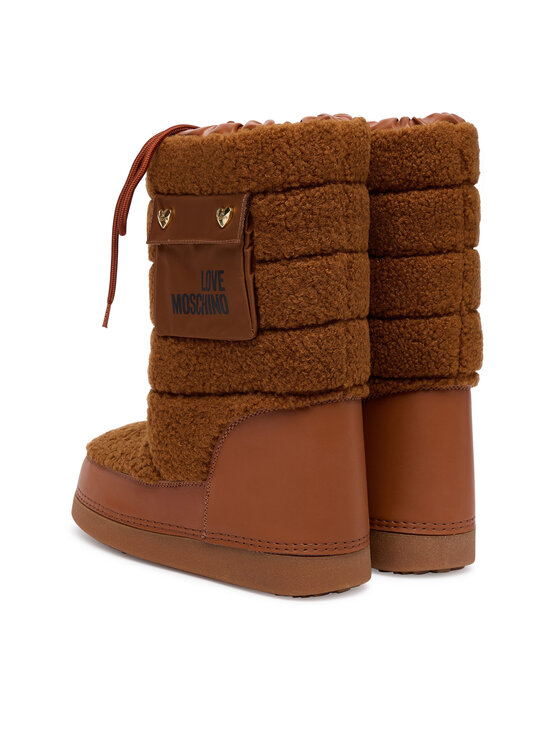 LOVE MOSCHINO LOVE MOSCHINO Cizme de zăpadă JA24452G0NISM21A Maro