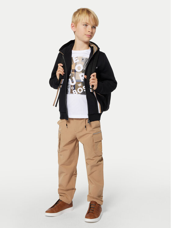 BOSS Boss Marškinėliai J51217 D Balta Regular Fit