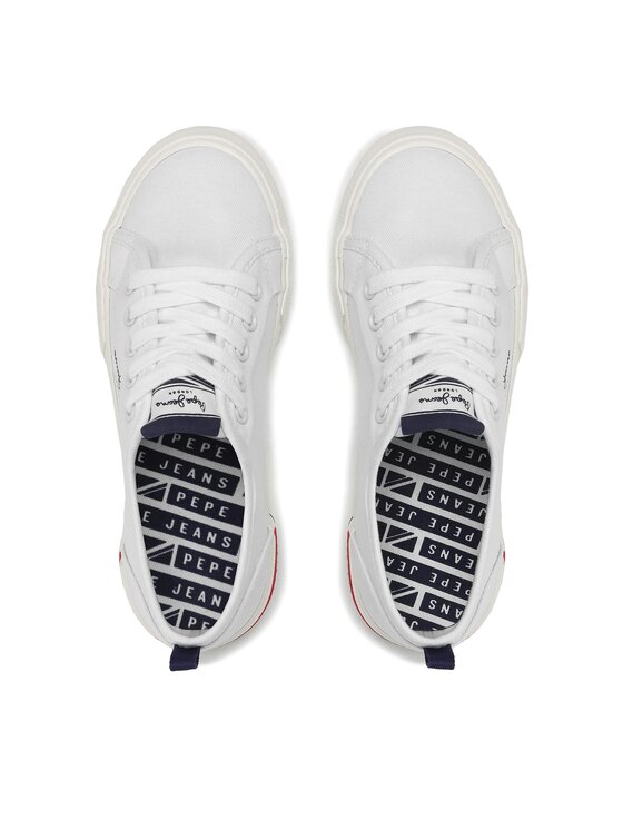 Pepe Jeans Pepe Jeans Πάνινα παπούτσια Brady Basic G PGS30561 Λευκό