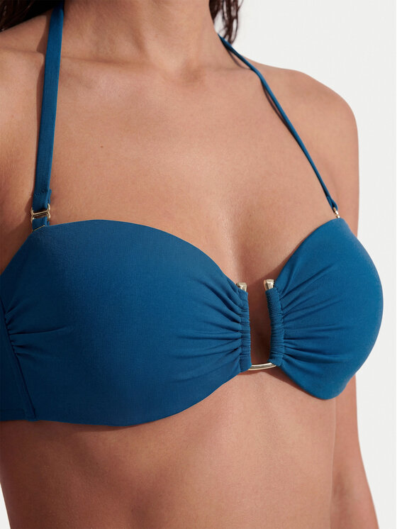Max Mara Beachwear Max Mara Beachwear Góra od bikini Amelia 2616821239 Turkusowy