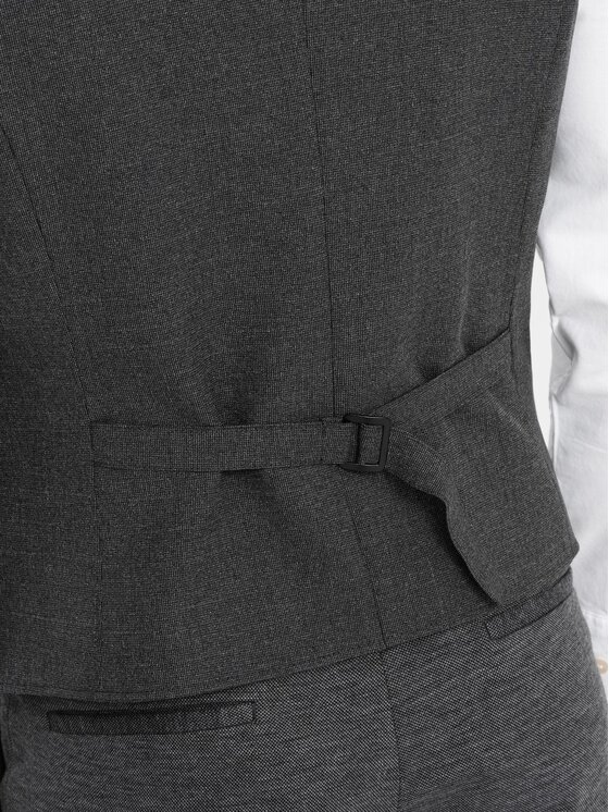 Ombre Ombre Kamizelka OM-BLZV-0109 Szary Fitting Fit