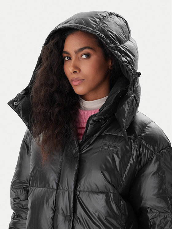 Tommy Jeans Tommy Jeans Pūkinė striukė Alaska DW0DW21615 Juoda Relaxed Fit