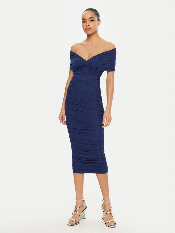 BARDOT Koktejlové šaty 59756DB Modrá Slim Fit