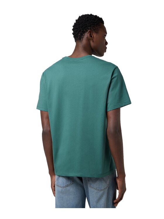 Wrangler Wrangler T-Shirt 112371491 Zielony Regular Fit