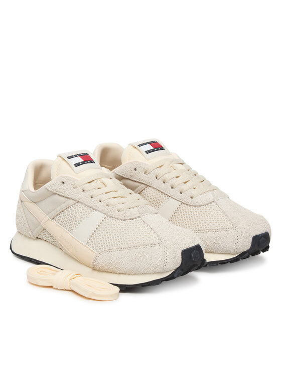 Tommy Jeans Tommy Jeans Sneakersy Tjw Retro Runner Archive EN0EN03013 Écru
