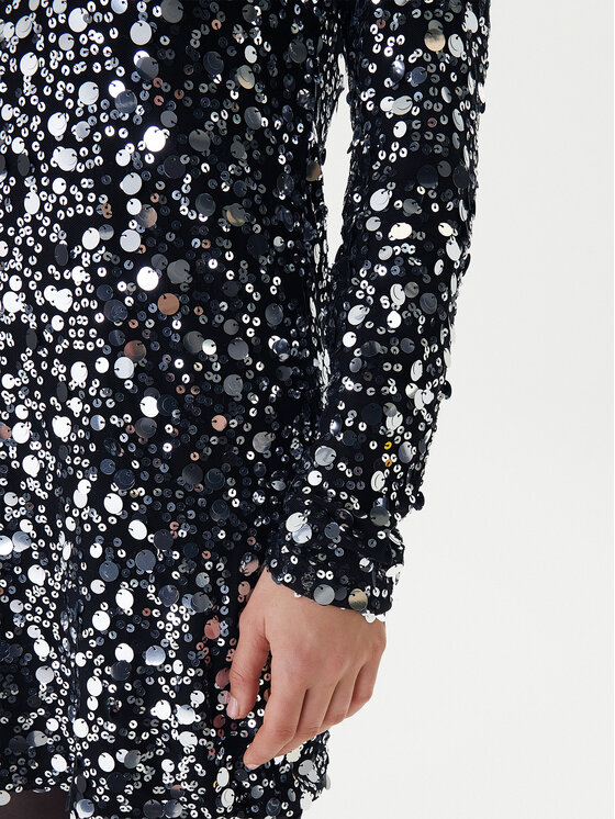 ONLY ONLY Koktejlové šaty Anika 15358384 Čierna Loose Fit
