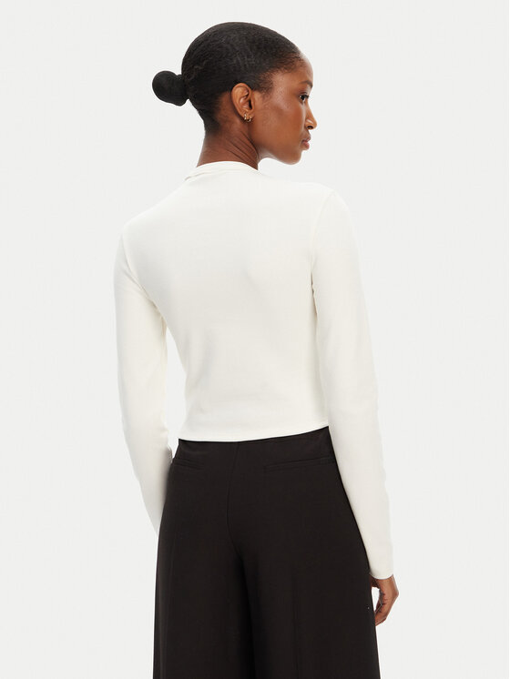 HUGO HUGO Majica Dafilomena_3 50518378 Écru Slim Fit