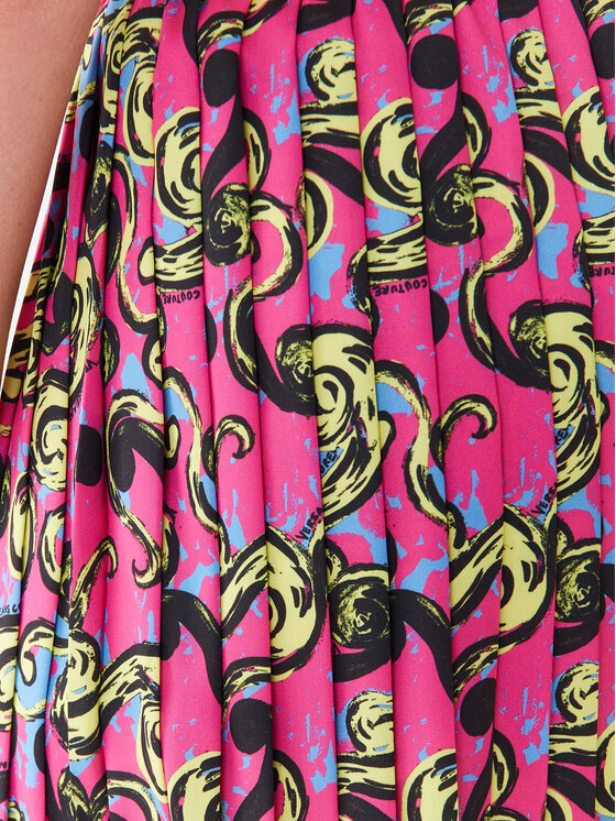 Versace Jeans Couture Versace Jeans Couture Plisovaná sukňa 74HAE820 Ružová Regular Fit