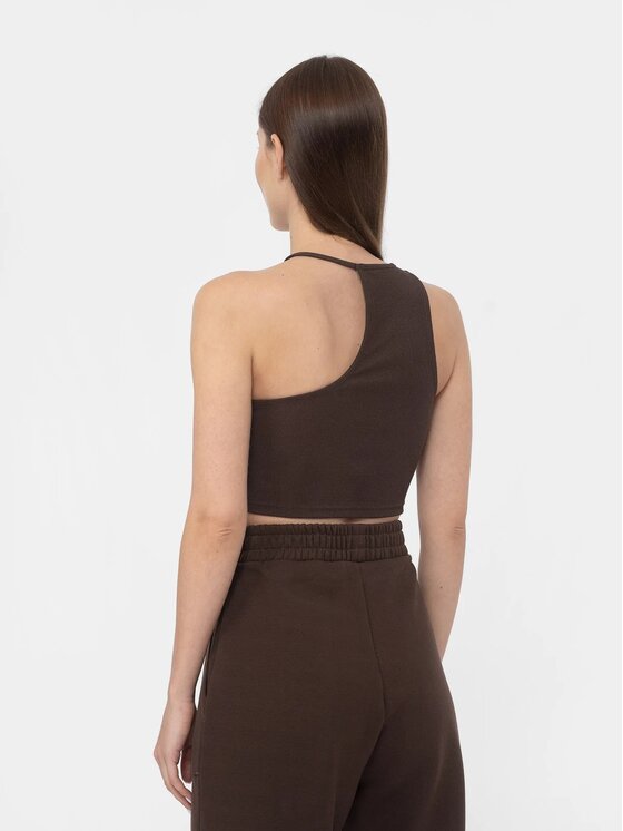 4F 4F Reggiseno top 4FAW22TTSHF634-80S Marrone Regular Fit