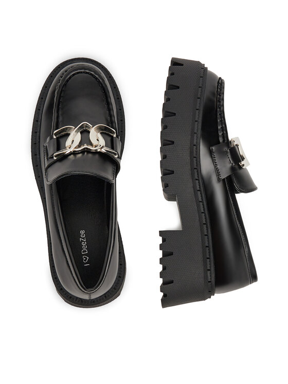 DeeZee DeeZee Loafersy 25365-7 Czarny