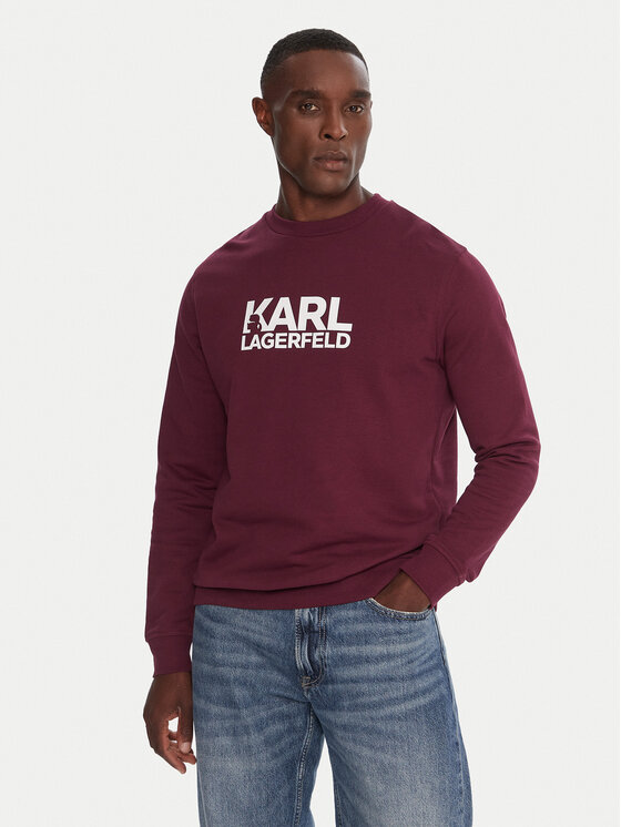 KARL LAGERFELD KARL LAGERFELD Світшот 705091 554917 Бордовий Regular Fit