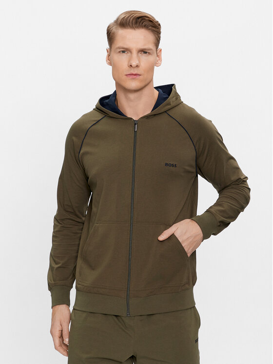 Boss Bluză Mix&Match 50515313 Verde Regular Fit