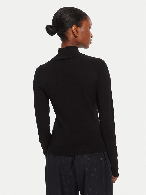 LOLA CASADEMUNT LOLA CASADEMUNT Rollkragenpullover LF2515007 Schwarz Regular Fit