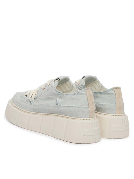 Inuikii Inuikii Sneakersy Matilda Frayed 1001-001-0181 Světle modrá