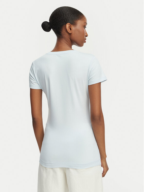 Guess Guess Marškinėliai W6GI11 K3026 Šviesiai mėlyna Regular Fit