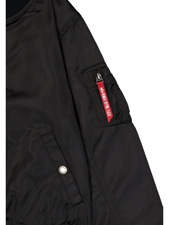 Alpha Industries Alpha Industries Kurtka bomber MA-1 TT Two Tone Bomber Jacket Kids Czarny Regular Fit