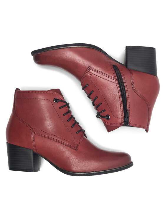 Lasocki Lasocki Gležnjarji WB-MARY-45 Bordo rdeča