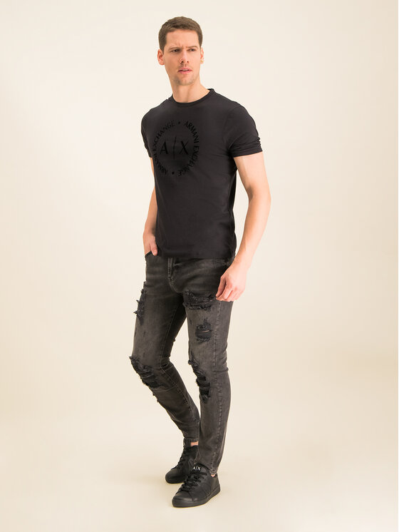 Armani Exchange Armani Exchange T-shirt 8NZTCD Z8H4Z 1200 Crna Regular Fit