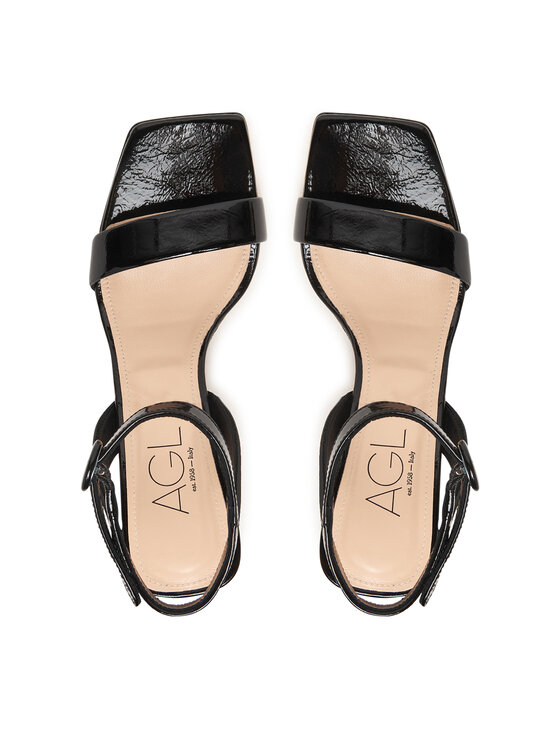 AGL AGL Sandale Celia D689006PCPLUME0000 Negru