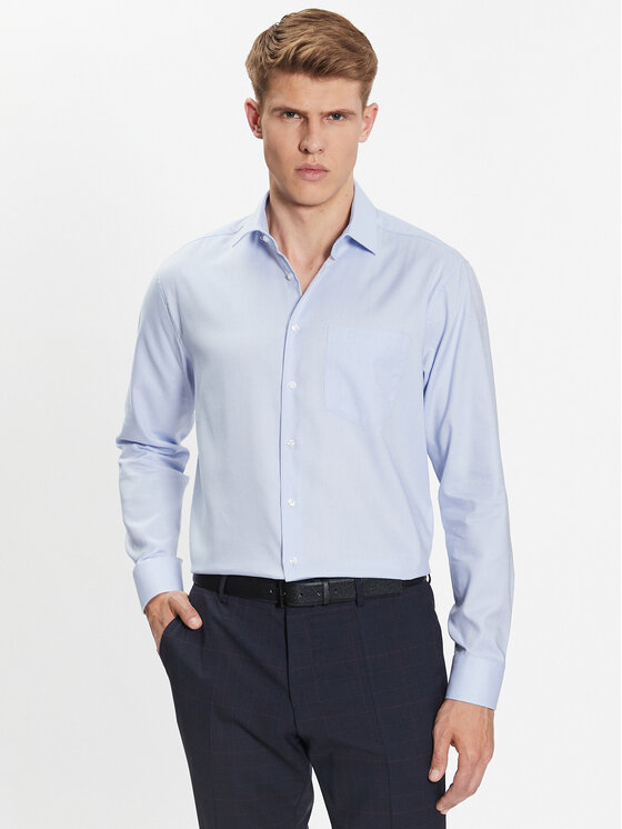 Seidensticker Seidensticker Camicia 01.193650 Blu Regular Fit