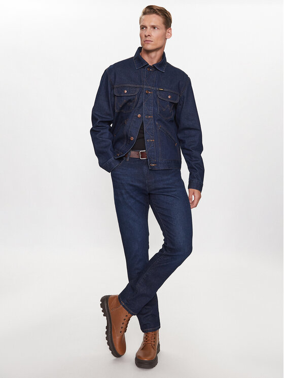 Wrangler Wrangler Giacca di jeans 124Mj 112341042 Blu scuro Regular Fit