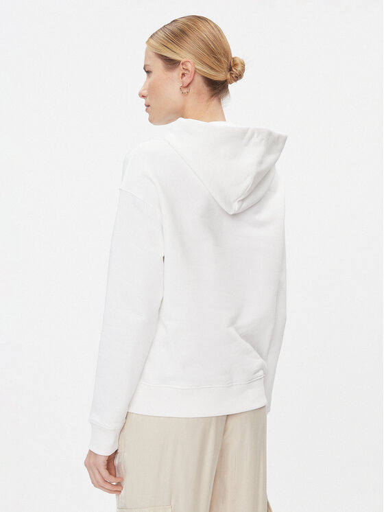 Tommy Jeans Tommy Jeans Felpa Badge DW0DW17326 Bianco Boxy Fit